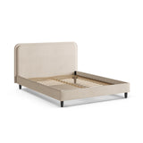 Aveline Bett mit Kopfteil aus Boucle in Beige (Baloo 2074), 200x200 cm von Micadoni – Bild 6