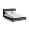 Aveline Bett mit Kopfteil aus Boucle in Dunkelgrau (Baloo 2083), 180x200 cm von Micadoni – Bild 1
