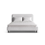 Aveline Bett mit Kopfteil aus Boucle in Hellgrau (Baloo 2085), 180x200 cm von Micadoni – Bild 5