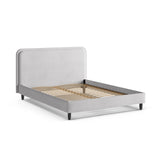 Aveline Bett mit Kopfteil aus Boucle in Hellgrau (Baloo 2085), 180x200 cm von Micadoni – Bild 6