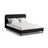 Aveline Bett mit Kopfteil aus Boucle in Schwarz (Baloo 2082), 160x200 cm von Micadoni – Bild 1