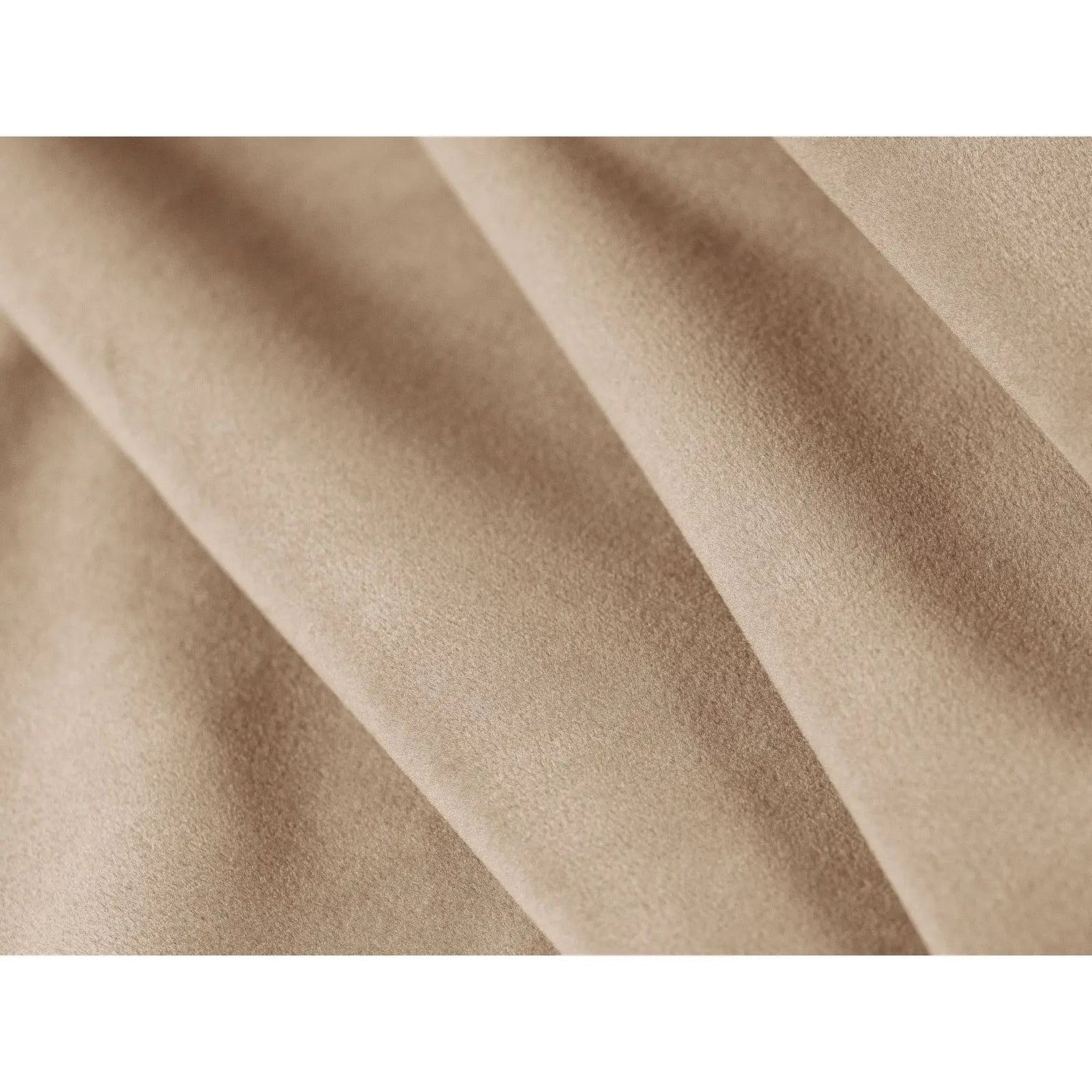 Aveline Bett mit Kopfteil aus Samt/Veganes Leder in Mandelbeige/Kastanienbraun (Magic Velvet 2282,Vega 56), 200x200 cm von Micadoni – Bild 8