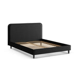 Aveline Bett mit Kopfteil aus Strukturierter Stoff in Hellgrau (Wind 84), 200x200 cm von Micadoni – Bild 6