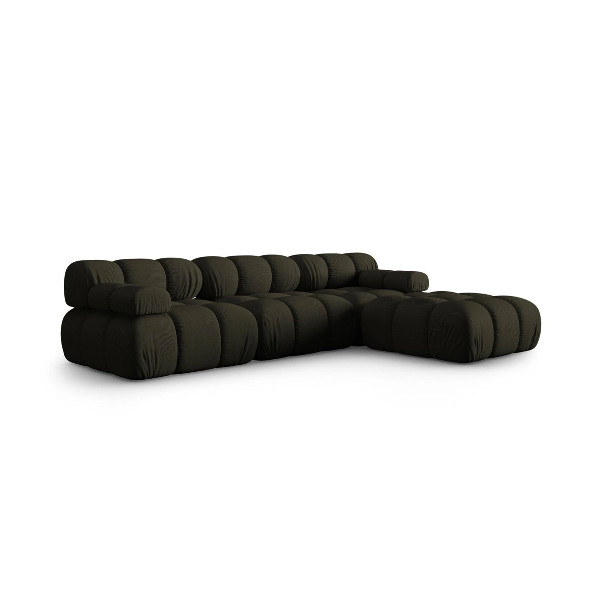Bellis Modulares 4-Sitzer Ecksofa aus 3D in Amazon grün (Sonic 77), 282x188 cm von Micadoni – Bild 3
