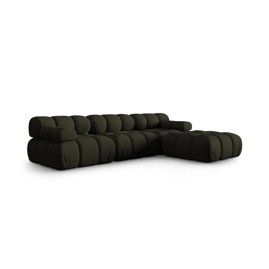 Bellis Modulares 4-Sitzer Ecksofa aus 3D in Amazon grün (Sonic 77), 282x188 cm von Micadoni – Bild 3