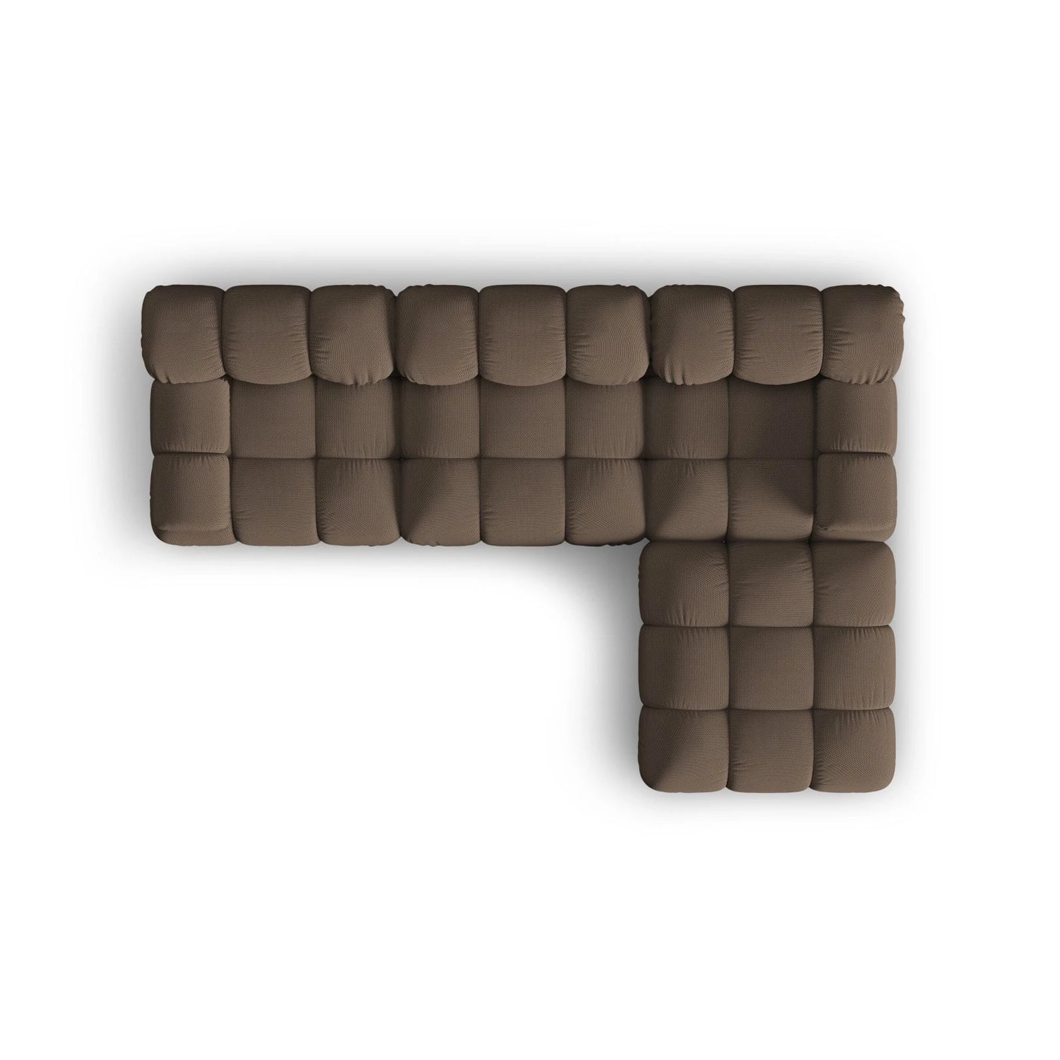 Bellis Modulares 4-Sitzer Ecksofa aus 3D in Braun (Sonic 40), 282x188 cm von Micadoni – Bild 5