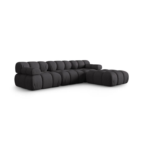 Bellis Modulares 4-Sitzer Ecksofa aus 3D in Espresso (Sonic 15), 282x188 cm von Micadoni – Bild 3
