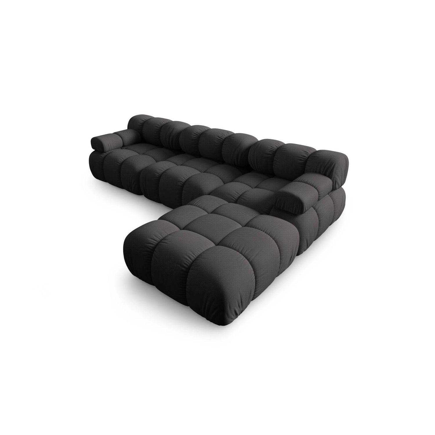 Bellis Modulares 4-Sitzer Ecksofa aus 3D in Espresso (Sonic 15), 282x188 cm von Micadoni – Bild 4