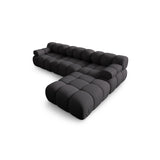 Bellis Modulares 4-Sitzer Ecksofa aus 3D in Espresso (Sonic 15), 282x188 cm von Micadoni – Bild 4