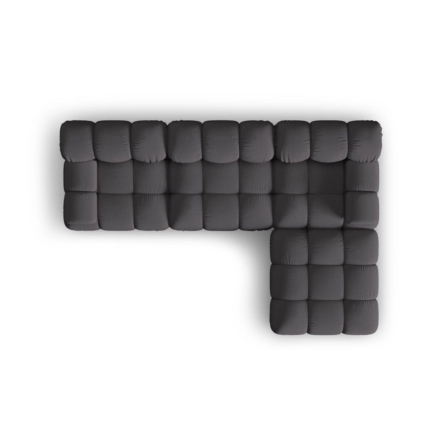 Bellis Modulares 4-Sitzer Ecksofa aus 3D in Espresso (Sonic 15), 282x188 cm von Micadoni – Bild 5