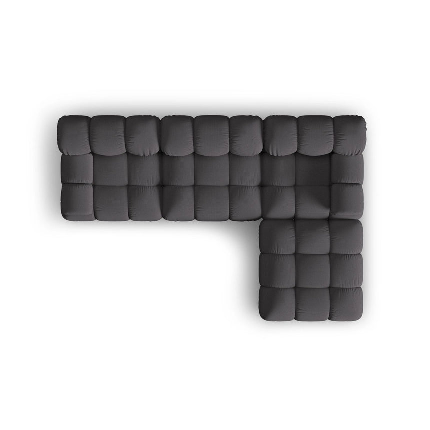 Bellis Modulares 4-Sitzer Ecksofa aus 3D in Espresso (Sonic 15), 282x188 cm von Micadoni – Bild 5