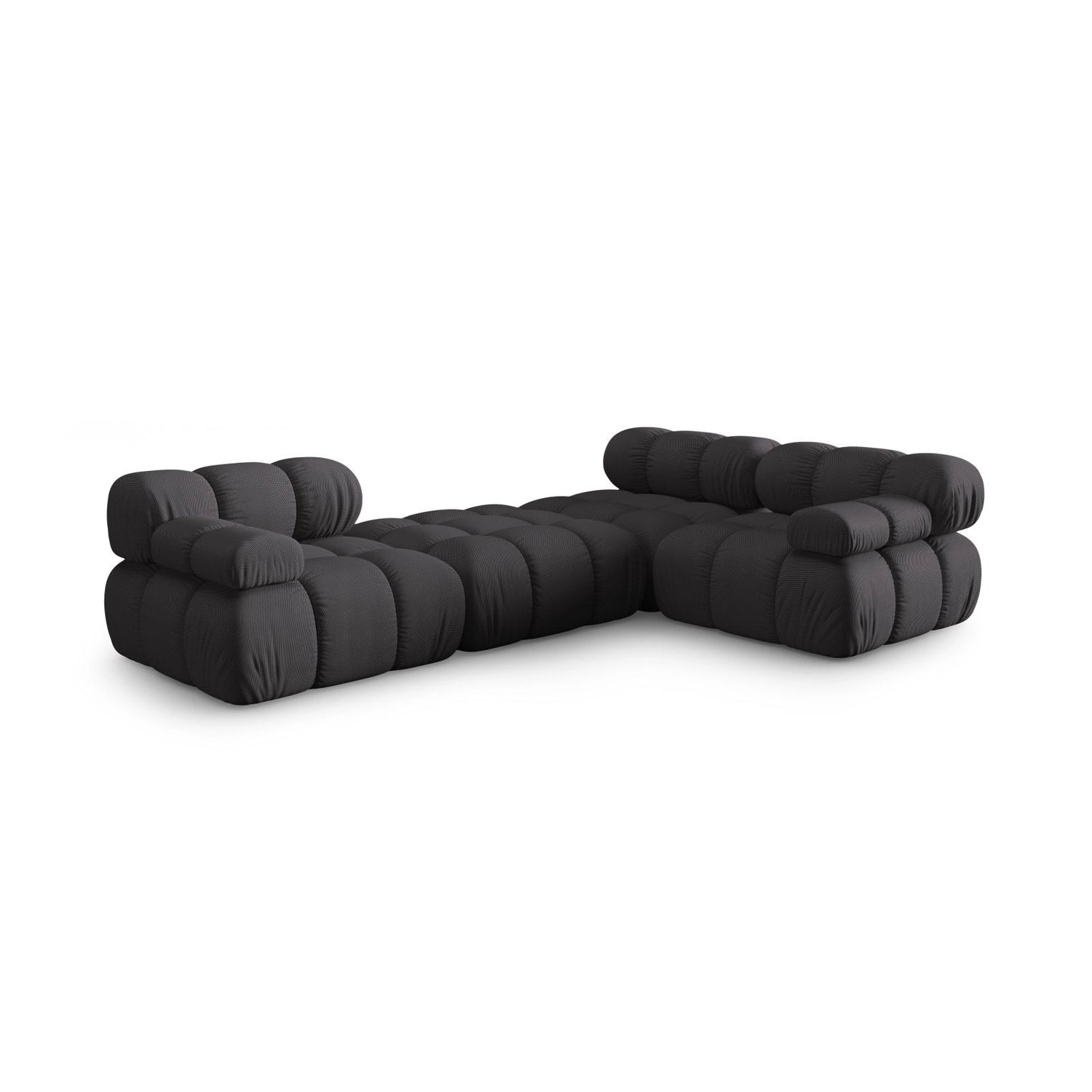 Bellis Modulares 4-Sitzer Ecksofa aus 3D in Espresso (Sonic 15), 282x188 cm von Micadoni – Bild 7
