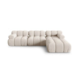 Bellis Modulares 4-Sitzer Ecksofa aus 3D in Leichtes Beige (Sonic 23), 282x188 cm von Micadoni – Bild 1