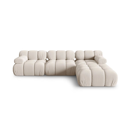 Bellis Modulares 4-Sitzer Ecksofa aus 3D in Leichtes Beige (Sonic 23), 282x188 cm von Micadoni – Bild 1
