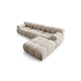 Bellis Modulares 4-Sitzer Ecksofa aus 3D in Leichtes Beige (Sonic 23), 282x188 cm von Micadoni – Bild 4