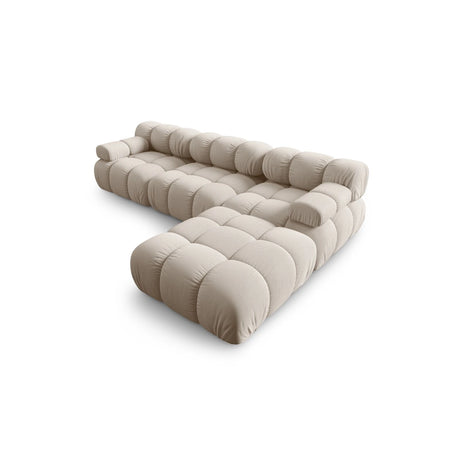 Bellis Modulares 4-Sitzer Ecksofa aus 3D in Leichtes Beige (Sonic 23), 282x188 cm von Micadoni – Bild 4
