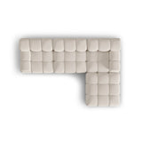 Bellis Modulares 4-Sitzer Ecksofa aus 3D in Leichtes Beige (Sonic 23), 282x188 cm von Micadoni – Bild 5