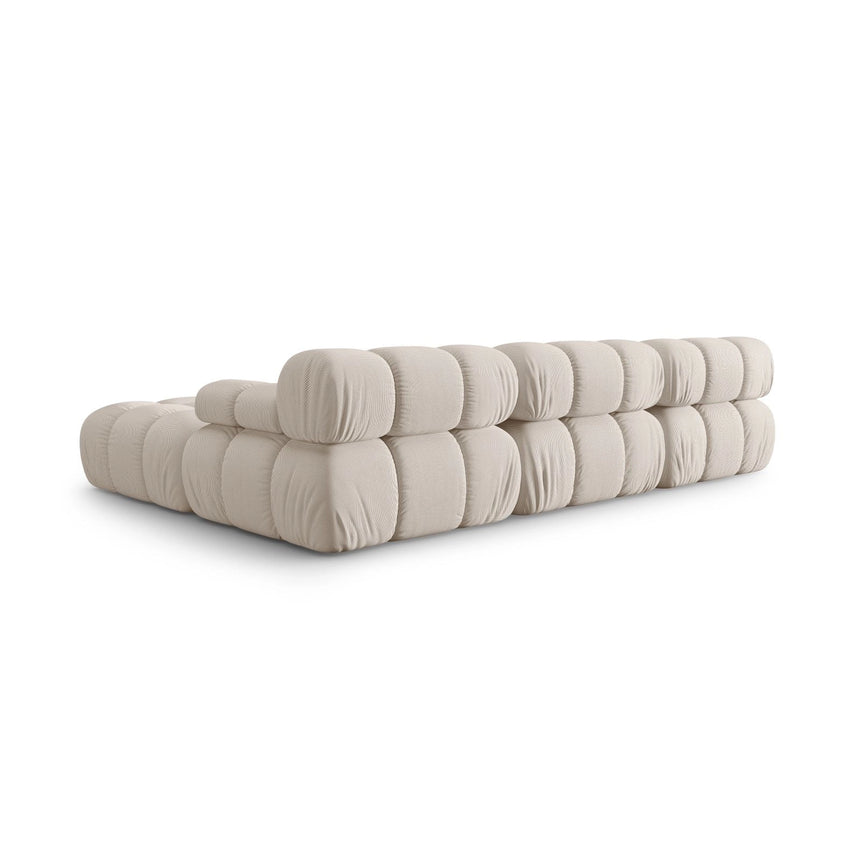 Bellis Modulares 4-Sitzer Ecksofa aus 3D in Leichtes Beige (Sonic 23), 282x188 cm von Micadoni – Bild 6