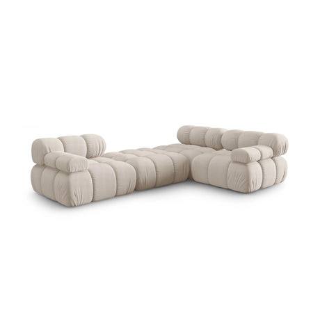 Bellis Modulares 4-Sitzer Ecksofa aus 3D in Leichtes Beige (Sonic 23), 282x188 cm von Micadoni – Bild 7