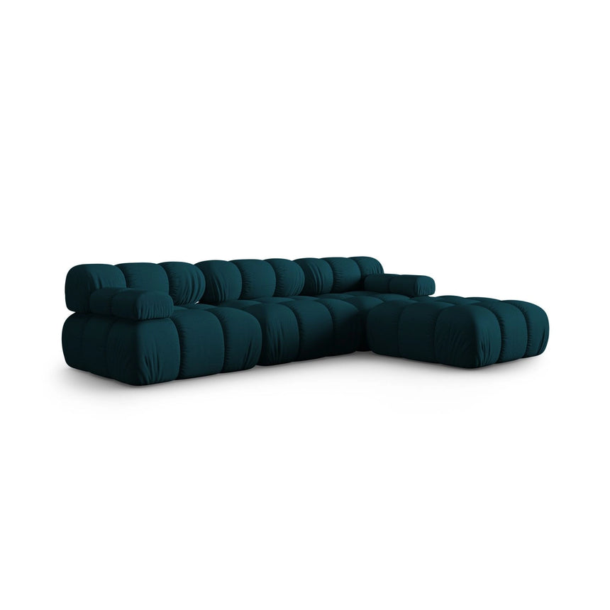 Bellis Modulares 4-Sitzer Ecksofa aus 3D in Marineblau (Sonic 87), 282x188 cm von Micadoni – Bild 3