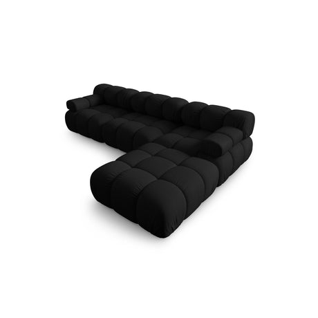 Bellis Modulares 4-Sitzer Ecksofa aus 3D in Schwarz (Sonic 19), 282x188 cm von Micadoni – Bild 4