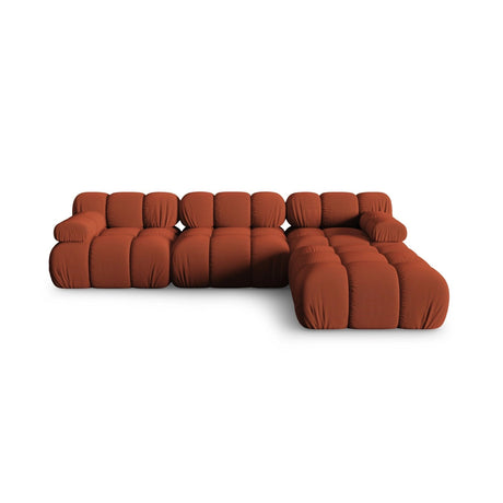 Bellis Modulares 4-Sitzer Ecksofa aus 3D in Ziegel (Sonic 44), 282x188 cm von Micadoni – Bild 1