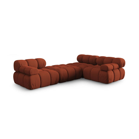 Bellis Modulares 4-Sitzer Ecksofa aus 3D in Ziegel (Sonic 44), 282x188 cm von Micadoni – Bild 7