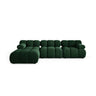 Bellis Modulares 4-Sitzer Ecksofa aus Samt in Flaschengrün (Bluvel 78), 282x188 cm von Micadoni – Bild 1