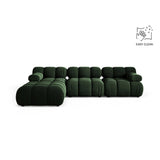 Bellis Modulares 4-Sitzer Ecksofa aus Samt in Flaschengrün (Venus 2940), 282x188 cm von Micadoni – Bild 1