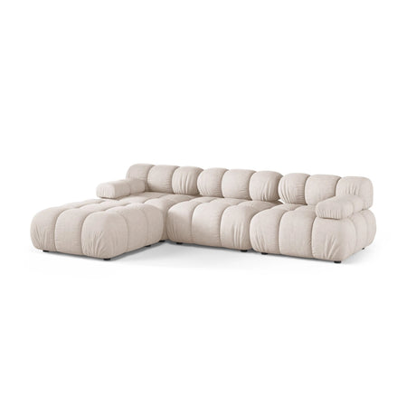 Bellis Modulares 4-Sitzer Ecksofa aus Strukturierter Stoff in Beige (Liberty 2), 282x188 cm von Micadoni – Bild 3