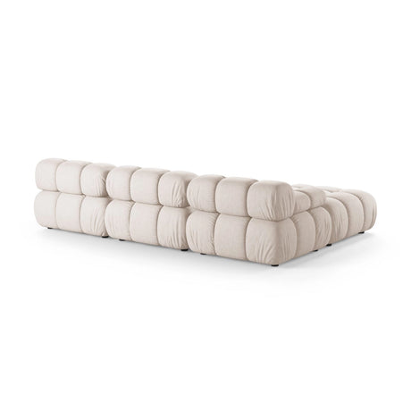 Bellis Modulares 4-Sitzer Ecksofa aus Strukturierter Stoff in Beige (Liberty 2), 282x188 cm von Micadoni – Bild 4