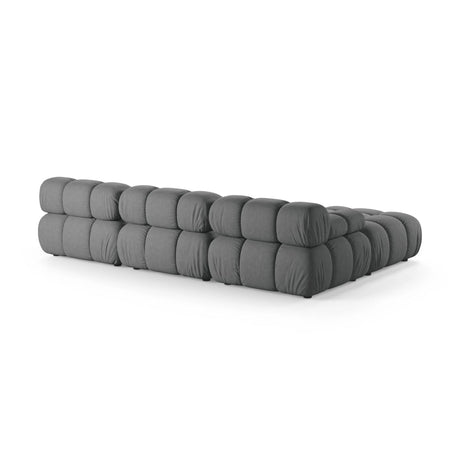 Bellis Modulares 4-Sitzer Ecksofa aus Strukturierter Stoff in Grau (Liberty 20), 282x188 cm von Micadoni – Bild 4
