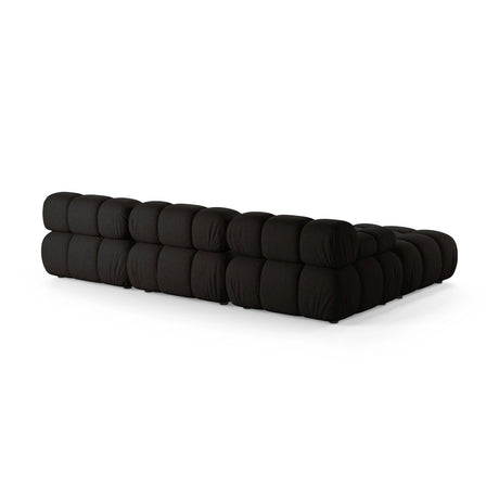 Bellis Modulares 4-Sitzer Ecksofa aus Strukturierter Stoff in Schwarz (Liberty 22), 282x188 cm von Micadoni – Bild 4