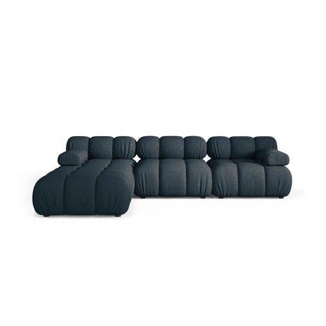 Bellis Modulares 4-Sitzer Ecksofa aus Strukturierter Stoff in Tiefes Petrol (Liberty 13), 282x188 cm von Micadoni – Bild 1