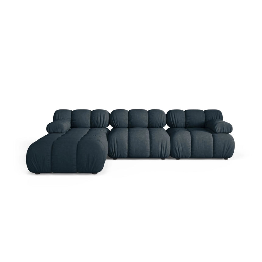 Bellis Modulares 4-Sitzer Ecksofa aus Strukturierter Stoff in Tiefes Petrol (Liberty 13), 282x188 cm von Micadoni – Bild 1