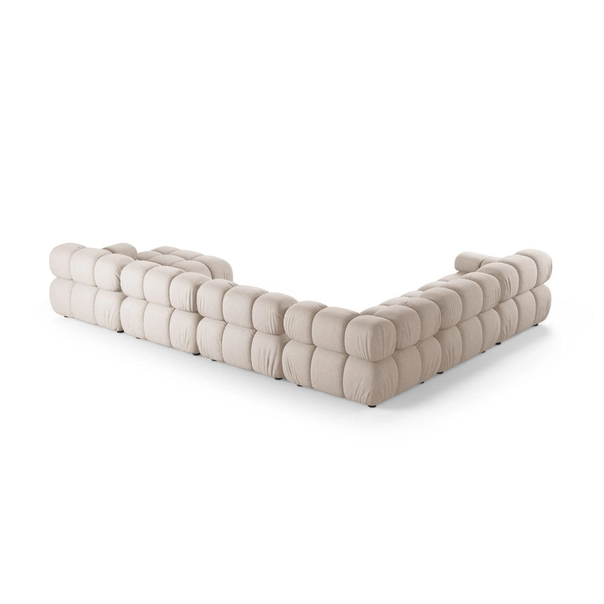 Bellis Modulares 8-Sitzer Panoramasofa, Linke Seite, aus Samt oder Strukturstoff, 376x282 cm von Micadoni – Bild 3