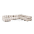 Bellis Modulares 8-Sitzer Panoramasofa, Rechte Seite, aus Samt oder Strukturstoff, 376x282 cm von Micadoni – Bild 1