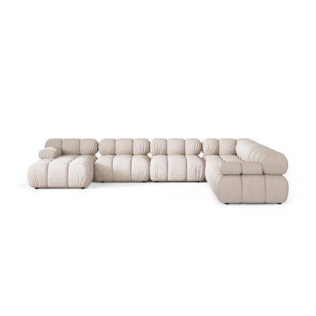 Bellis Modulares 8-Sitzer Panoramasofa, Rechte Seite, aus Samt oder Strukturstoff, 376x282 cm von Micadoni – Bild 2