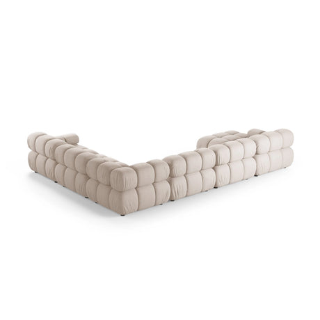 Bellis Modulares 8-Sitzer Panoramasofa, Rechte Seite, aus Samt oder Strukturstoff, 376x282 cm von Micadoni – Bild 3