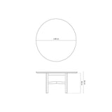 Bia Couchtisch aus Akazienholz mit Marmorplatte Hellbraun, 80x80x40 cm von Micadoni – Produktbild 3