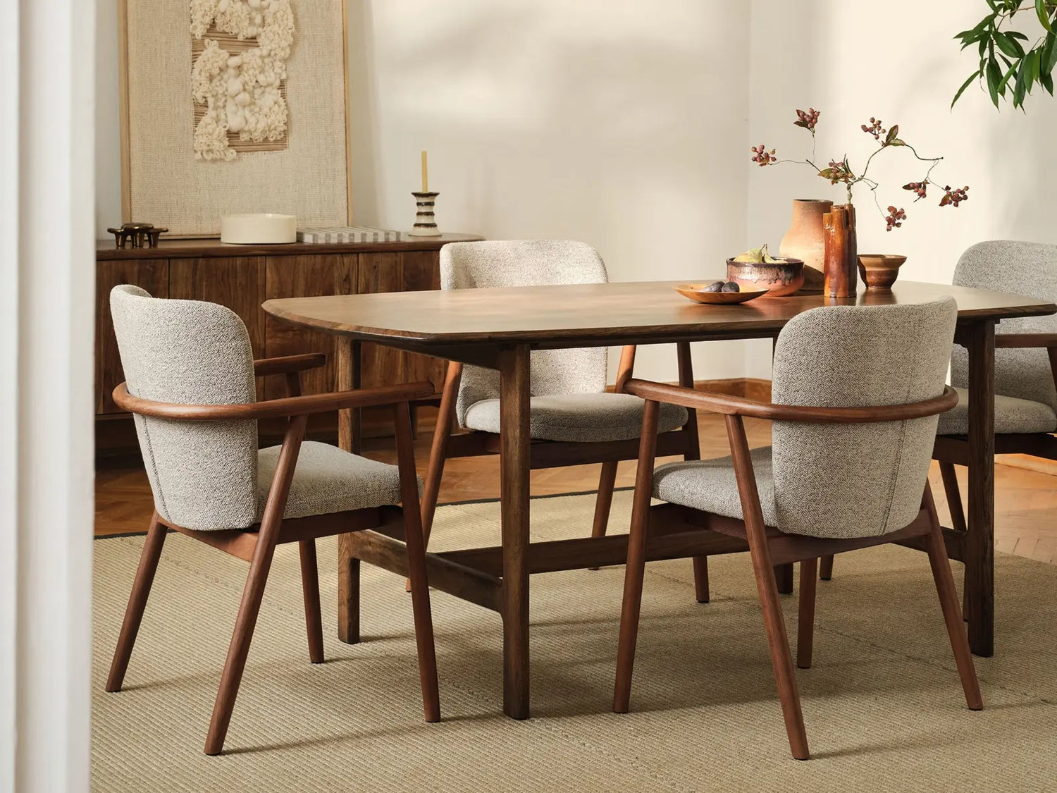 Bia Esstisch aus Akazienholz Hellbraun, 175x90x76 cm von Micadoni – Produktbild 2