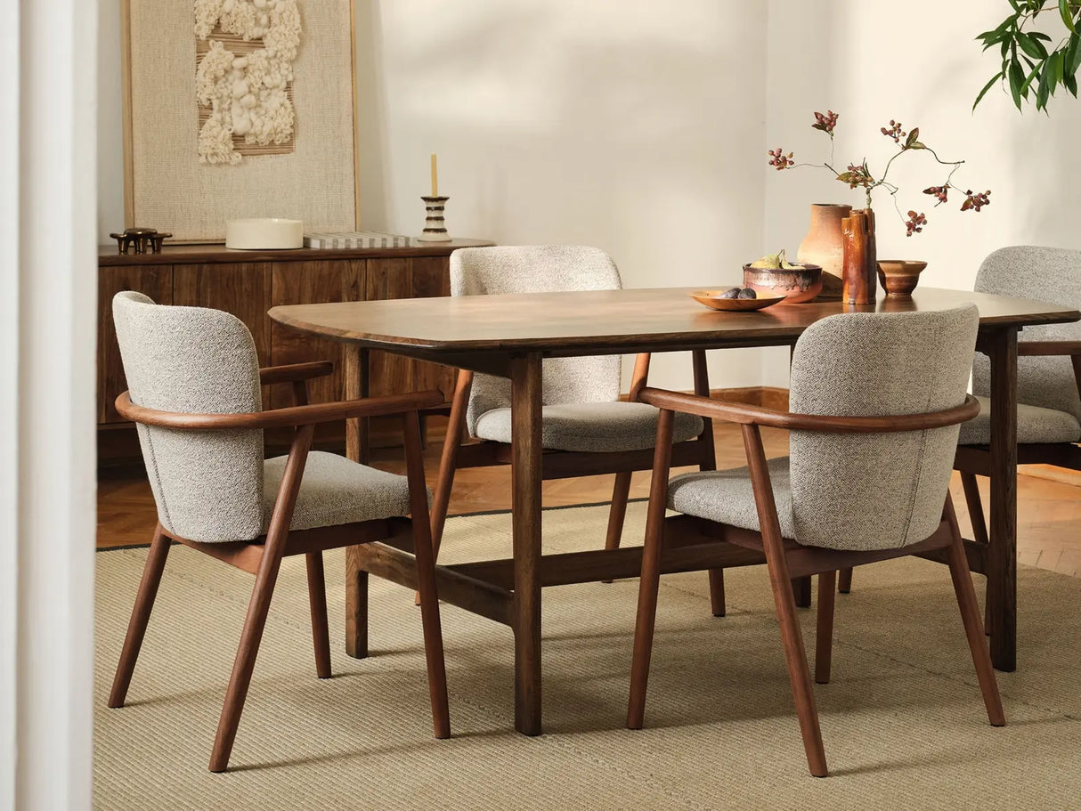 Bia Esstisch aus Akazienholz Hellbraun, 175x90x76 cm von Micadoni – Produktbild 2