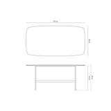 Bia Esstisch aus Akazienholz Hellbraun, 175x90x76 cm von Micadoni – Produktbild 4