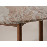 Bia Esstisch aus Akazienholz mit Marmorplatte Hellbraun, 120x120x76 cm von Micadoni – Produktbild 5