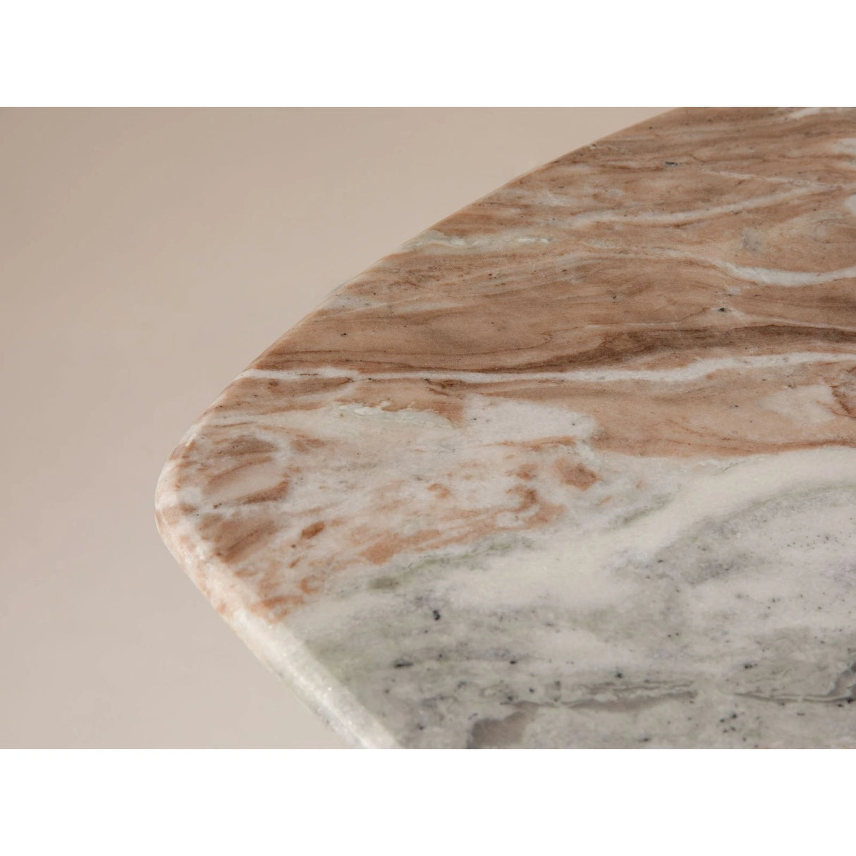 Bia Konsolentisch aus Akazienholz mit Marmorplatte Hellbraun, 120x45x76 cm von Micadoni – Produktbild 5