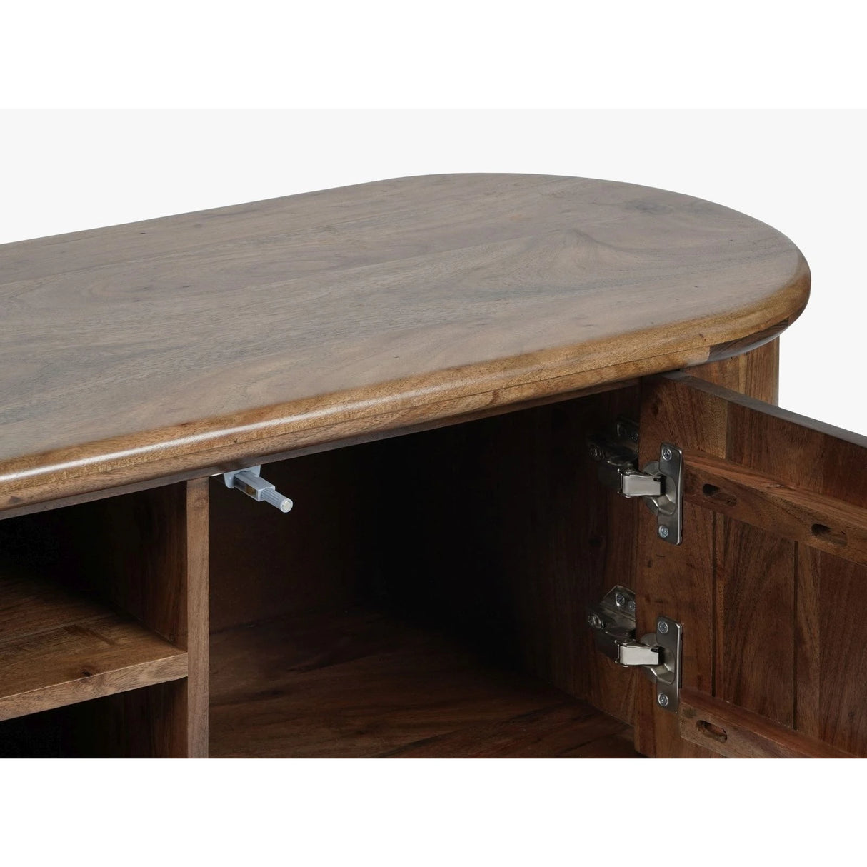 Bia TV-Schrank Hellbraun aus Akazienholz, 145x40x50 cm von Micadoni – Produktbild 4