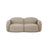 Blair 2-Sitzer Sofa aus Chenille in Dunkelbeige (Eden 4 Beige), 194x95 cm von Micadoni – Bild 1