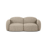 Blair 2-Sitzer Sofa aus Chenille in Dunkelbeige (Eden 4 Beige), 194x95 cm von Micadoni – Bild 1