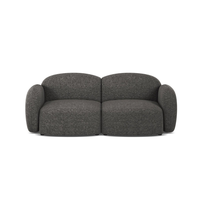 Blair 2-Sitzer Sofa aus Chenille in Dunkelgrau (Eden 20 Graphite), 194x95 cm von Micadoni – Bild 1