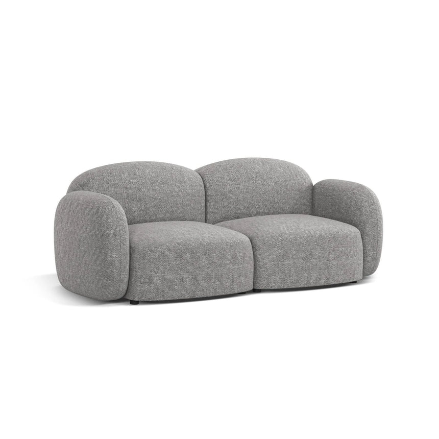 Blair 2-Sitzer Sofa aus Chenille in Hellgrau (Eden 18 Grey), 194x95 cm von Micadoni – Bild 3